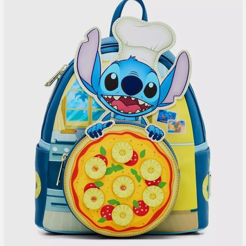 NWT loungefly LILO pineapple pizza backpack